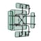 Global Industrial Square Kids Picnic Table, Green, Expanded Metal, 46 in L, 24-1/2 in H Overall 277151KGN - alternate 4